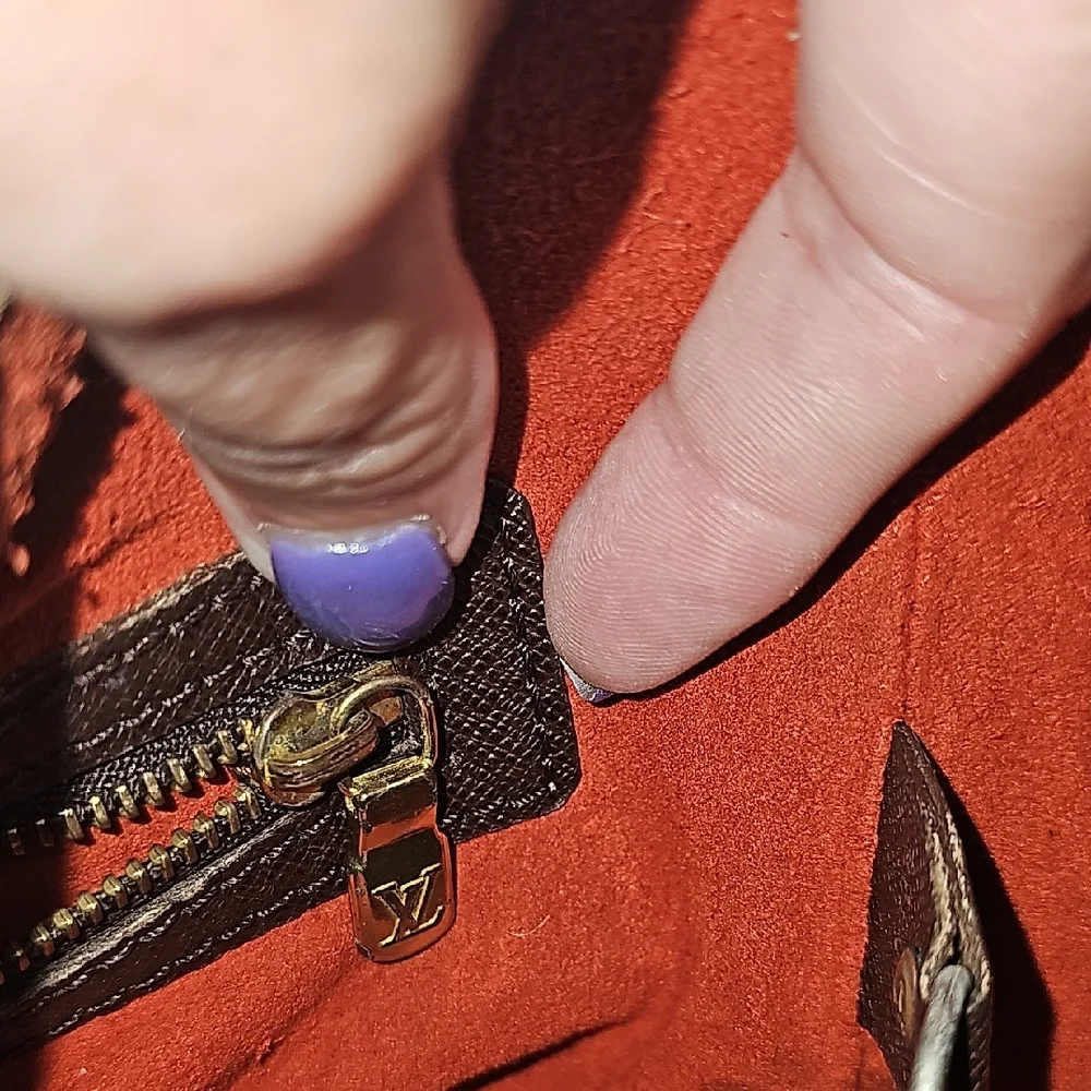 LOUIS VUITTON Damier Ebene Marais With COA Bucket REHAB - Picture 5 of 13